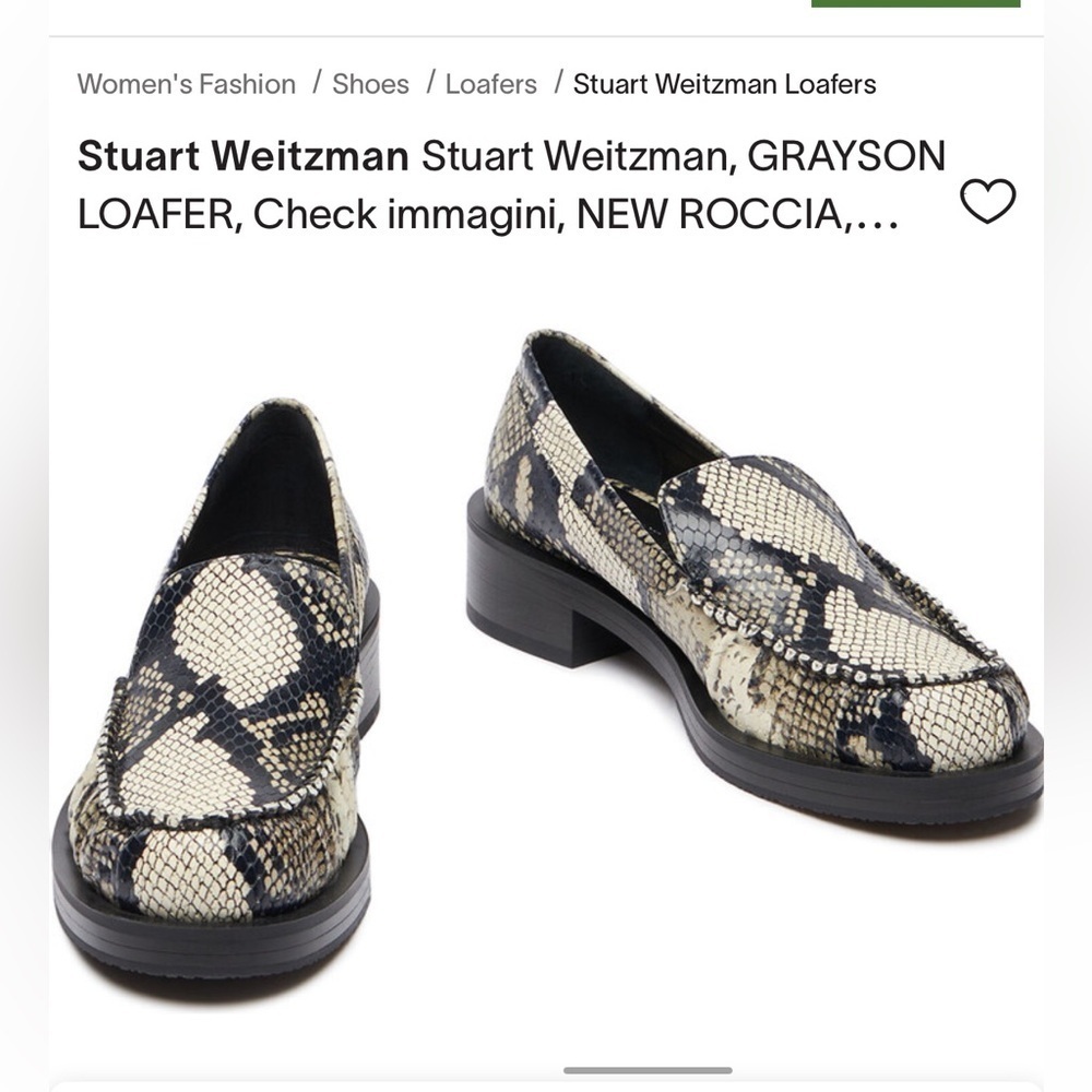 Stuart Weitzman Grayson Python Loafer 36.5 NWT - image 11
